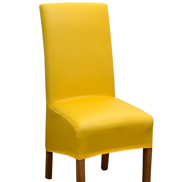 Waterproof Dining Chair Cover Black Stretch Chair Slipcover PU Leather