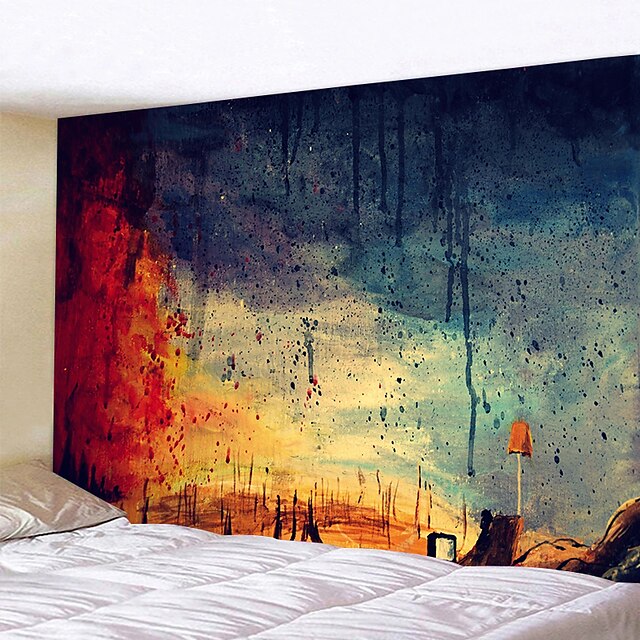 Home & Garden Home Decor | Painting Style Wall Tapestry Art Decor Blanket Curtain Hanging Home Bedroom Living Room Decoration Po