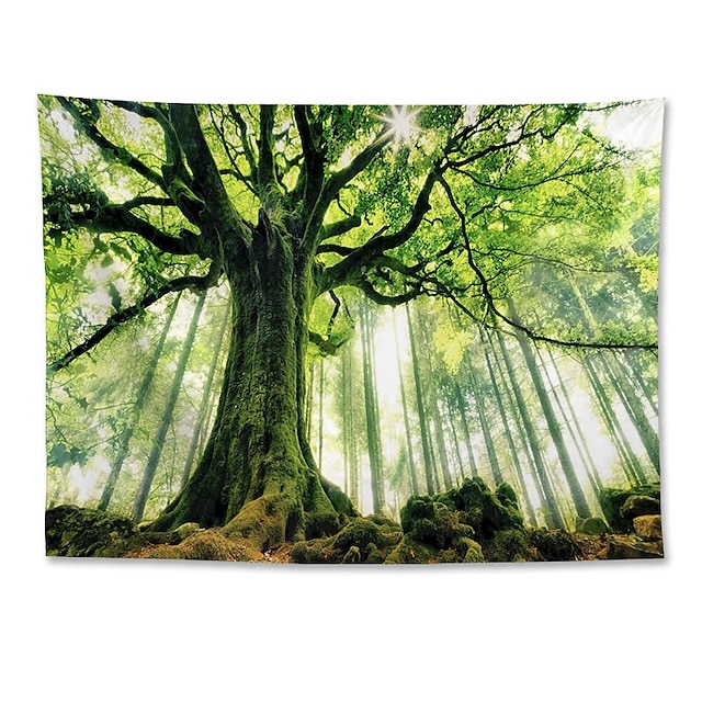 Home & Garden Home Decor | Nature Forest Thick Tree Wall Tapestry Large 3D Print Wall Art Hanging For bedroom Living Room Home D