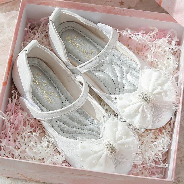 Shoes & Bags Kids Shoes | Girls Flats Comfort Mary Jane Flower Girl Shoes Faux Fur PU Little Kids(4-7ys) Daily Party & Evening W