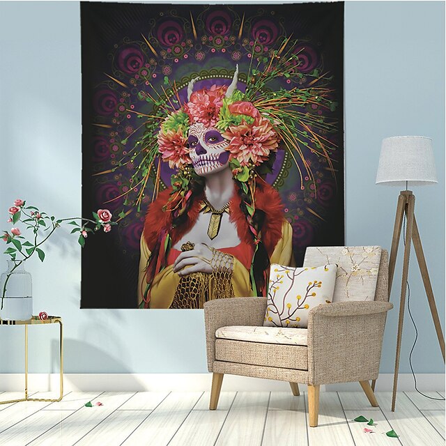 Home & Garden Home Decor | El Día de los Muertos Wall Tapestry Art Decor Blanket Curtain Hanging Home Bedroom Living Room Decora