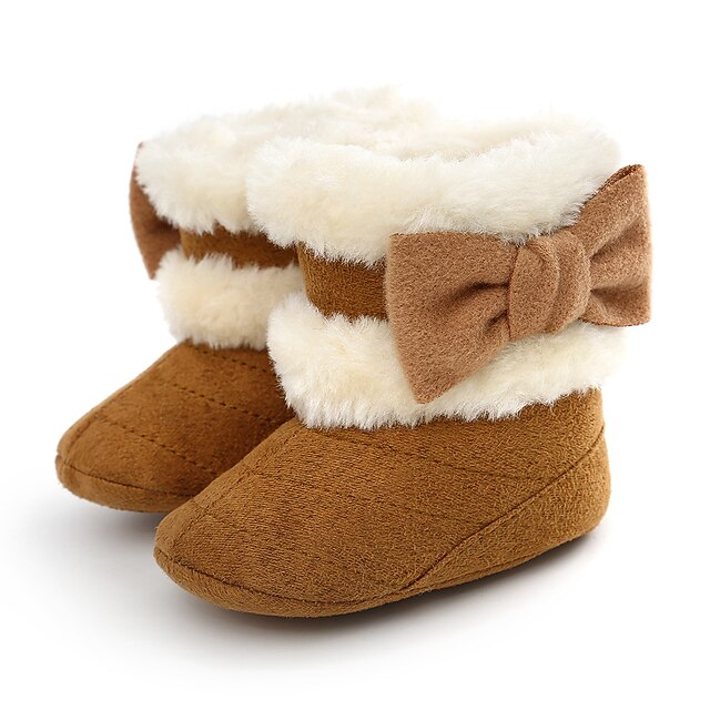 Para Meninas Botas Calçado para crianças na primeira infância Sapatos de Bebê  Botas de Neve Algodão