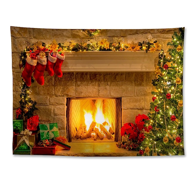 Home & Garden Home Decor | Christmas Santa Claus Holiday Party Wall Tapestry Art Decor Blanket Curtain Hanging Home Bedroom Livi