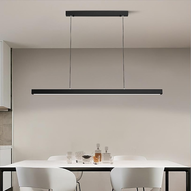  80/100 cm ligne design suspension salle à manger bureau lustre aluminium finitions peintes moderne 110-240 v