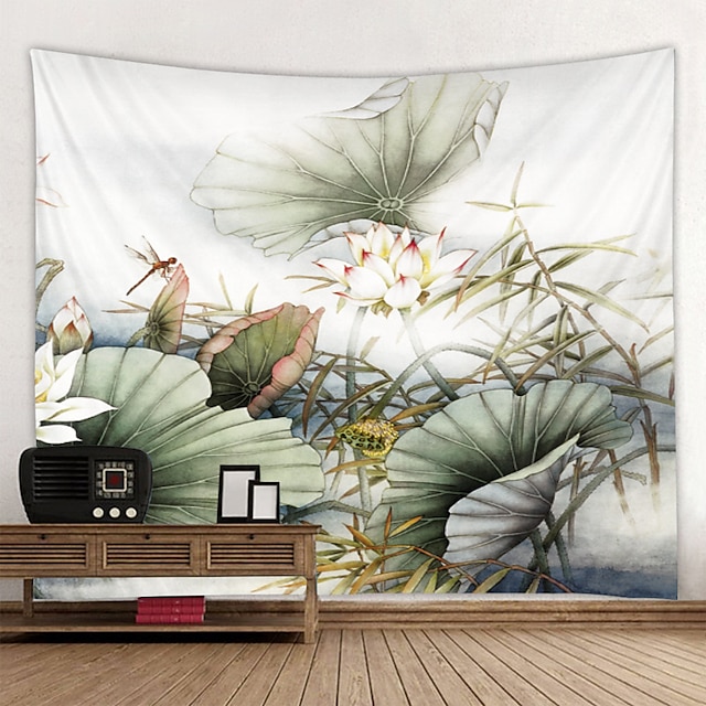 Home & Garden Home Decor | Wall Tapestry Art Deco Blanket Curtain Hanging Home Bedroom Living Room Decoration Beautiful Lotus Ba