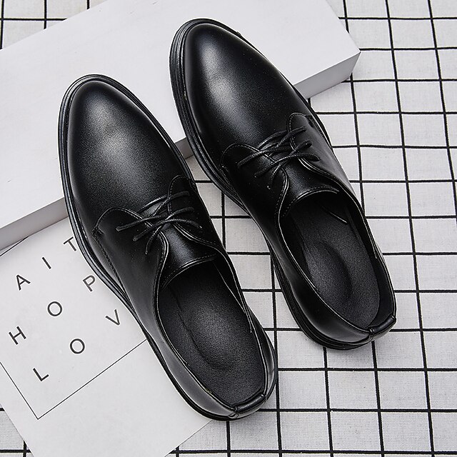 Shoes & Bags Mens Shoes | Mens Oxfords Lace up Business Casual Classic Party & Evening Office & Career Leather Cowhide Non-slipp