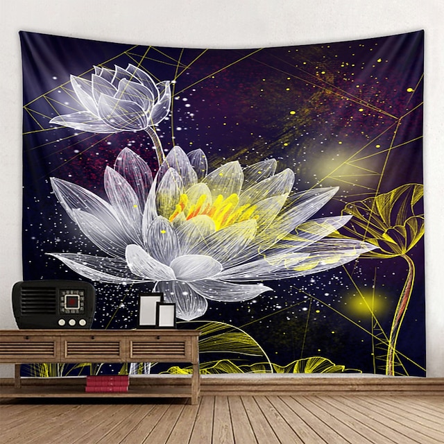 Home & Garden Home Decor | Wall Tapestry Art Deco Blanket Curtain Hanging Home Bedroom Living Room Decoration Beautiful Lotus Ba