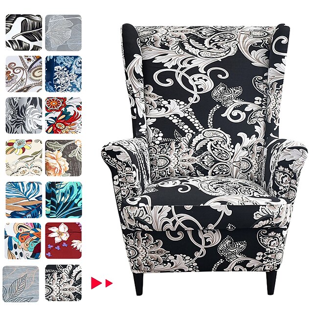 Wing Chair Slipcovers Spandex Stretch Sofa Covers Wingback Armchair