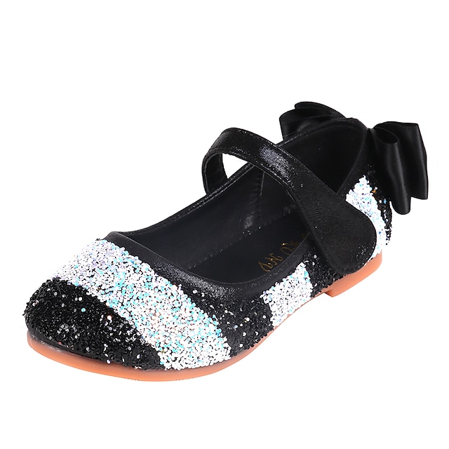 Shoes & Bags Kids Shoes | Girls Flats Mary Jane Glitters PU Sequined Jeweled Toddler Little Kids(4-7ys) Big Kids(7years +) Pink 