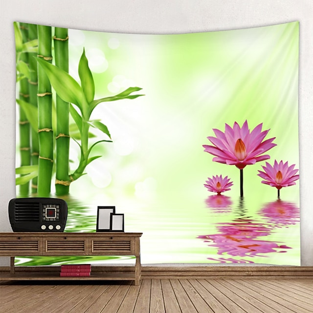 Home & Garden Home Decor | Wall Tapestry Art Deco Blanket Curtain Hanging Home Bedroom Living Room Decoration Beautiful Lotus Ba