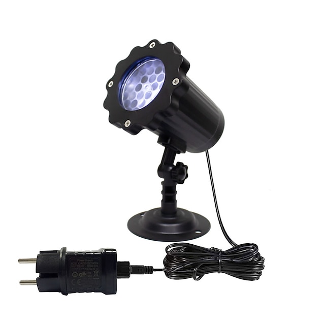  Lampe de projection de lumière de flocon de neige de Noël lampe de décoration peut être branchée à distance