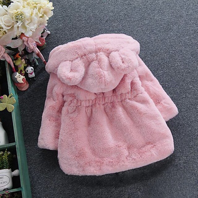 Baby & Kids Girls Clothing | Kids Girls Coat White rabbit ears wool sweater (plus velvet thickening) Pink Bunny Ears Wool Sweate