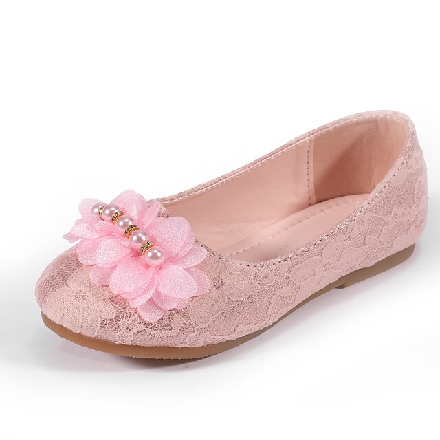 Shoes & Bags Kids Shoes | Girls Flats Comfort Flower Girl Shoes Princess Shoes Lace Mesh Dress Shoes Toddler(9m-4ys) Little Kids