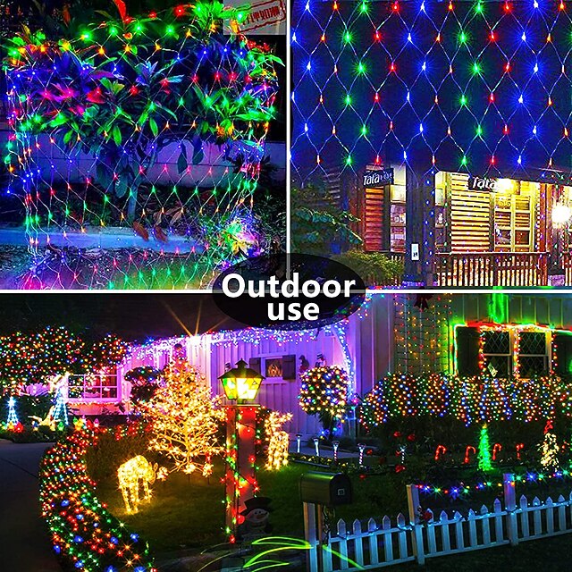 Christmas Net Lights Connectable 6M*4M 720 LED 8 Modes Low Voltage Mesh