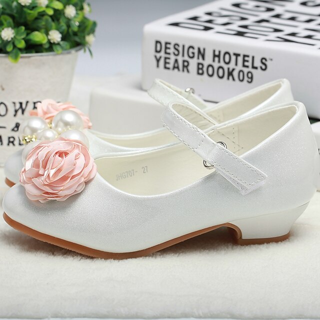 Shoes & Bags Kids Shoes | Girls Heels Heel PU Wedding Dress Shoes Little Kids(4-7ys) Big Kids(7years +) Wedding Party Party & Ev