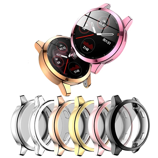Watch Case with Screen Protector Compatible with Garmin Venu / Garmin Vivoactive 4 / Vivoactive 4S / Venu® 2S 40MM / Garmin Venu® 2 Full Body Protective HD Clear Shockproof TPU Watch Cover 17
