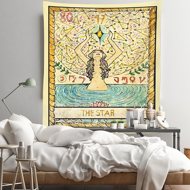 Home & Garden Home Decor | Tarot Divination Wall Tapestry Art Decor Blanket Curtain Hanging Home Bedroom Living Room Decoration 