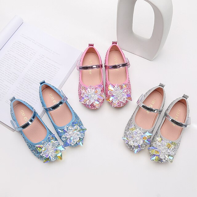 Shoes & Bags Kids Shoes | Girls Flats Glitters Comfort Mary Jane Flower Girl Shoes Patent Leather PU Glitter Crystal Sequined Je