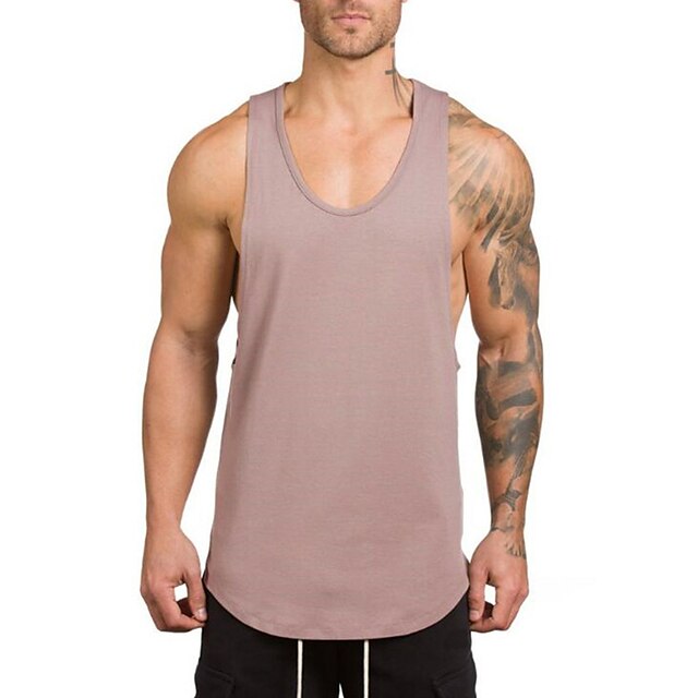 Sports & Outdoors Running, Jogging & Walking | Mens Sleeveless Running Tank Top Tee Tshirt Top Athletic Summer Cotton Breathable