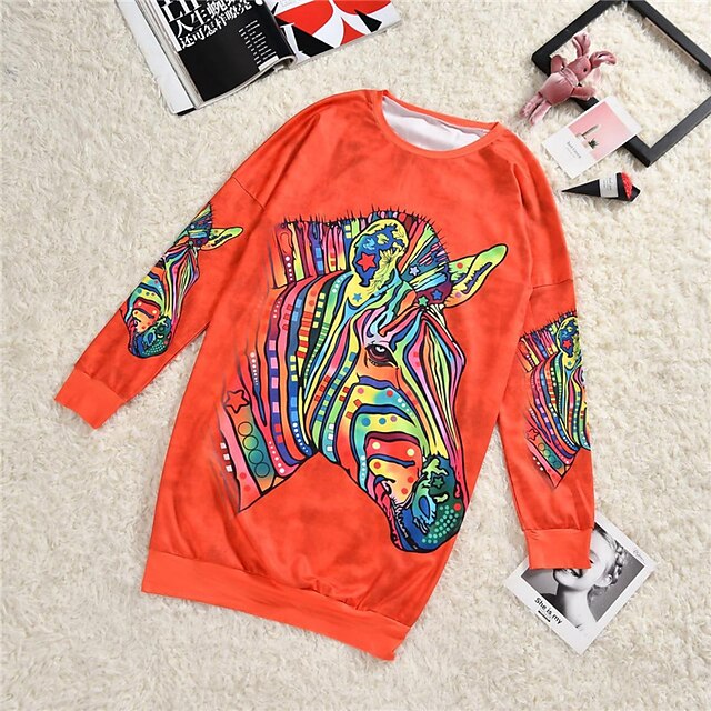 Baby & Kids Matching Outfits | Mommy and Me Tops Sweatshirt Letter Animal Sports & Outdoor Print Green Black Orange Long Sleeve 