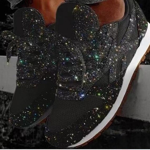 Women's Trainers Athletic Shoes Sneakers Bling Bling Sequins Bling ...