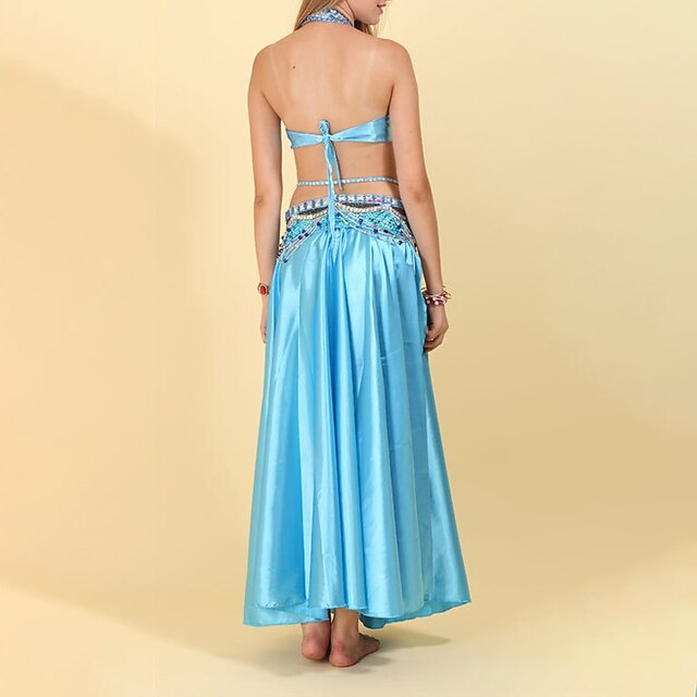 Belly Dance Dress Crystals / Rhinestones Paillette Women's Training