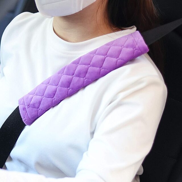 Soft for a More Comfortable Driving Compatible Seat Belt seat belt White Black Purple Wistiti Common For Universal 21