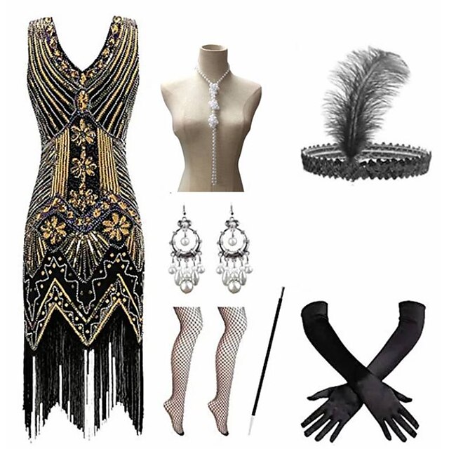 Roaring 20s 1920s Cocktail Dress Vintage Flapper Dress Prom Dress The ...