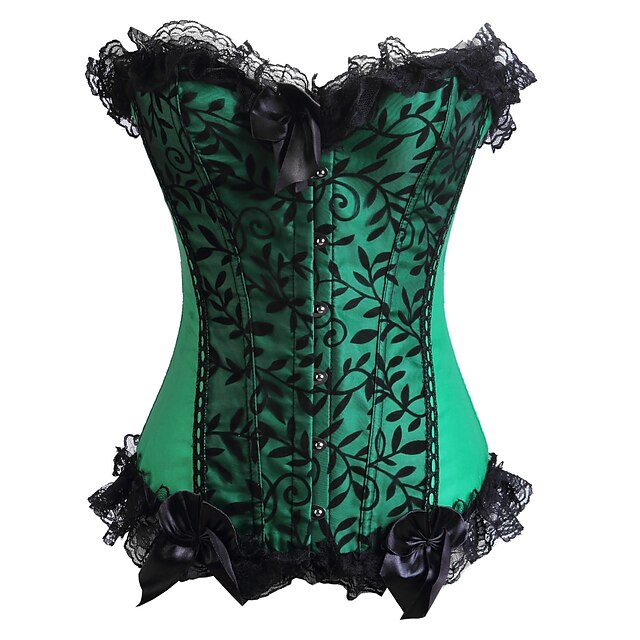 Xmas Costume Corset & Bustier Women‘s Plus Size Sexy Overbust Corsets ...