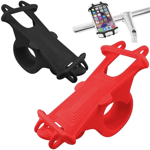  Bike Phone Holder, Motorcycle Phone Mount - Size M - Non-Slip Material - Fits for 99% of Cellphone Models 5 - 6.5