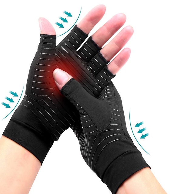 Copper Arthritis Compression Arthritis Gloves Copper Content Comfortable Gloves For Pain Relief of RSI Rheumatoid Arthritis Carpal Tunnel Great for Joints When Sports Housework Computer Type