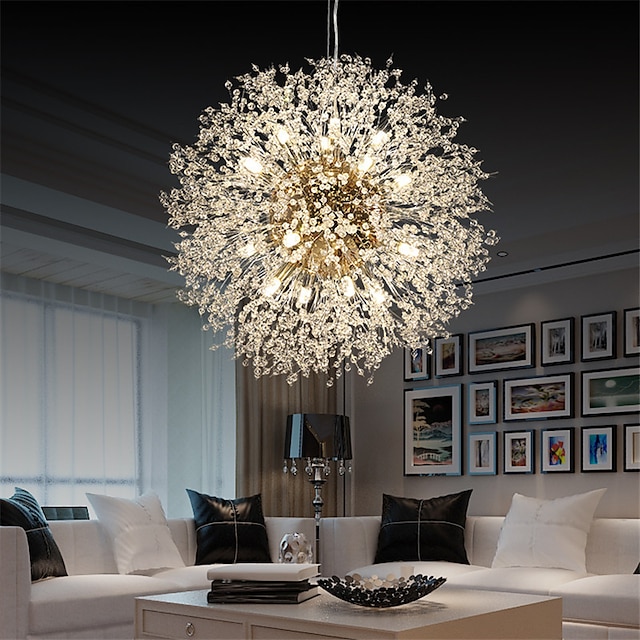  40/50/55/60 cm led pandantiv sputnik design glob design metal stil modern stil floral glob galvanizat artistic modern 220-240v