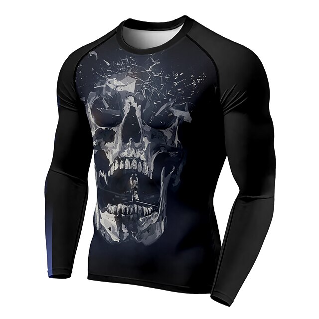 Sports & Outdoors Running, Jogging & Walking | 21Grams Mens Long Sleeve Compression Shirt Running Shirt Top Athletic Athleisure 