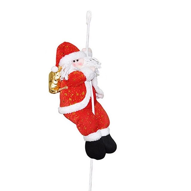 Home & Garden Home Decor | Merry Christmas 30/40/50cm Santa Claus Climbing Rope Doll Pendant Christmas Tree Ornament Xmas Decora