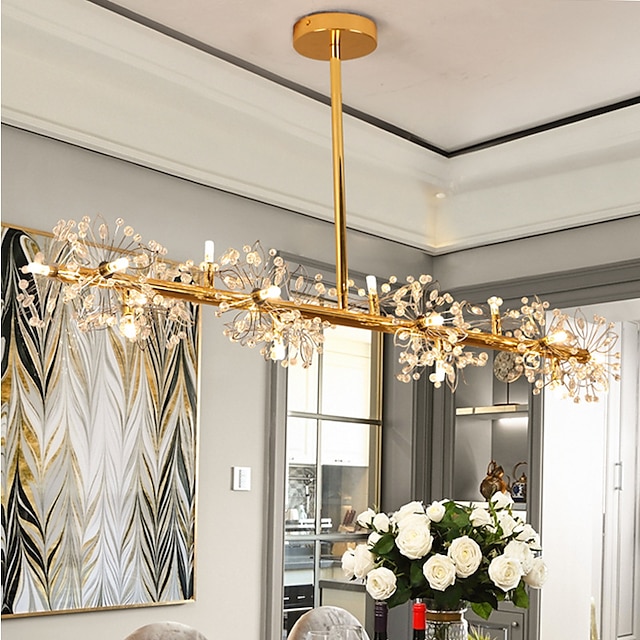  105 cm led taklampa enkel design metall modern stil stilfull blommig stil elektropläterad målad finish led nordisk stil 220-240v