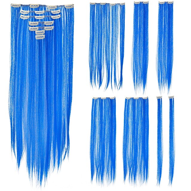 1pcs 8 Pulgadas De Largo Arcoiris Raya Punto De Pelo Clip De 1pcs 8 Pulgadas De Largo Arcoiris Raya Punto De Pelo Clip De