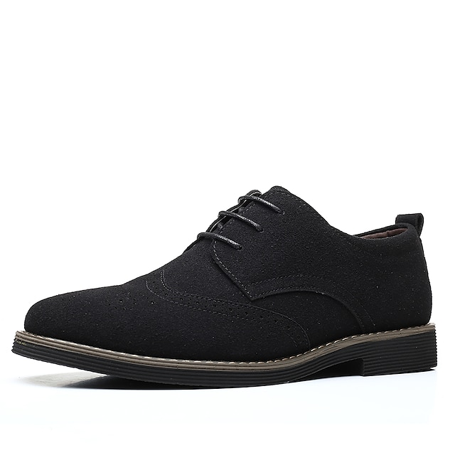 Shoes & Bags Mens Shoes | Mens Oxfords Suede Shoes Comfort Shoes Light Soles Business Outdoor Office & Career Faux Leather Black