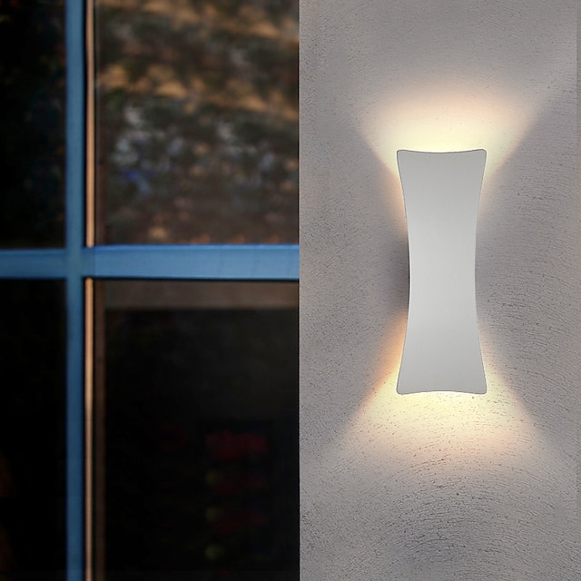  2-licht 24cm led outdoor wandlampen oogbescherming nordic stijl wandlampen woonkamer eetkamer aluminium wandlamp 110-240v