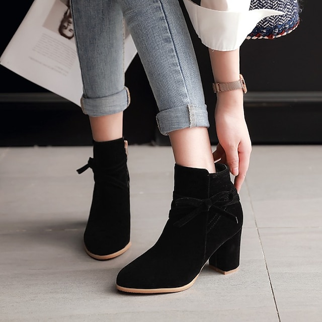 cowhide ankle boots women's