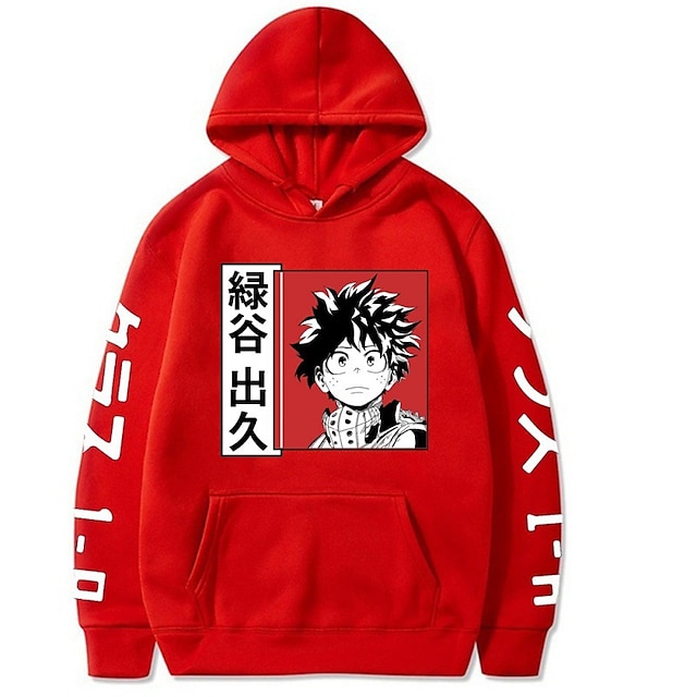 Toys & Hobbies Cosplay & Costumes | Inspired by My Hero Academia Boko No Hero Midoriya Izuku Deku Hoodie Anime 100% Polyester An