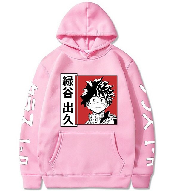 Toys & Hobbies Cosplay & Costumes | Inspired by My Hero Academia Boko No Hero Midoriya Izuku Deku Hoodie Anime 100% Polyester An