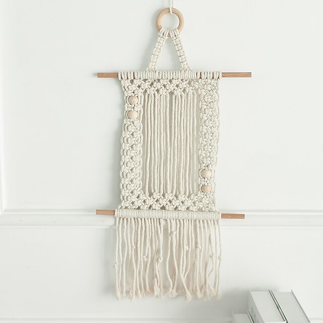 Home & Garden Home Decor | Hand Woven Macrame Wall Tapestry Shelves Hanging Bohemian Boho Art Decor Blanket Curtain Home Bedroom