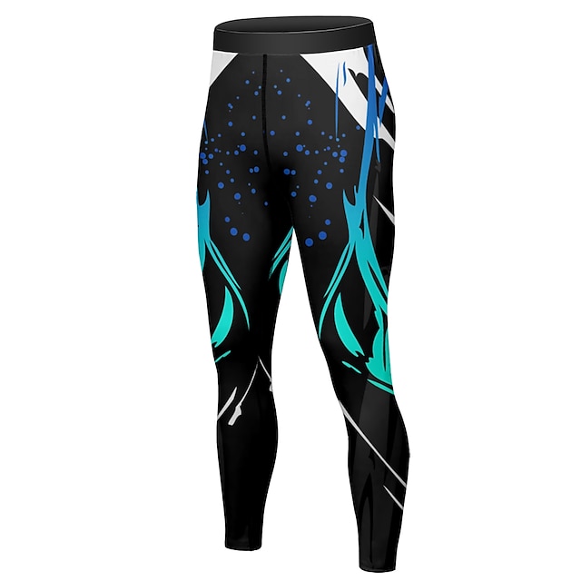 Sports & Outdoors Running, Jogging & Walking | 21Grams® Mens 2 Piece Activewear Set Geometric Compression Suit Athletic Athleisu