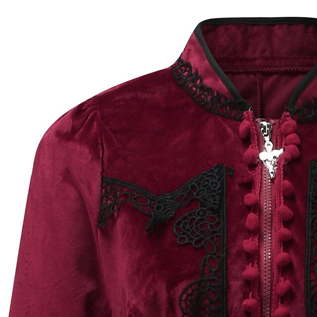 Punk & Gothic Medieval Renaissance 17th Century Coat Outerwear Women's ...