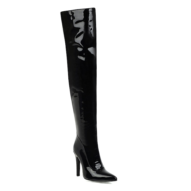 Women's Boots Valentines Gifts Sexy Boots Heel Boots Party Daily Solid ...