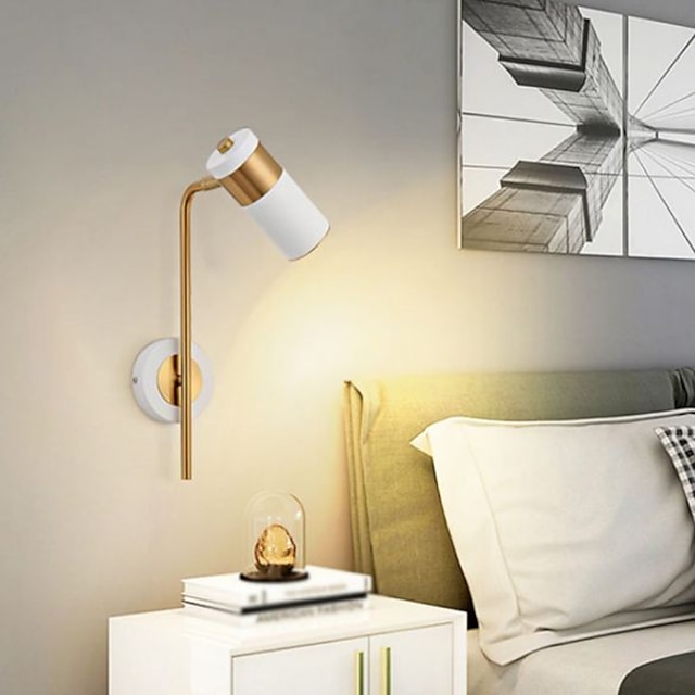 Postmodern wall lamp simple led living room bedroom bedside creative aisle hotel 