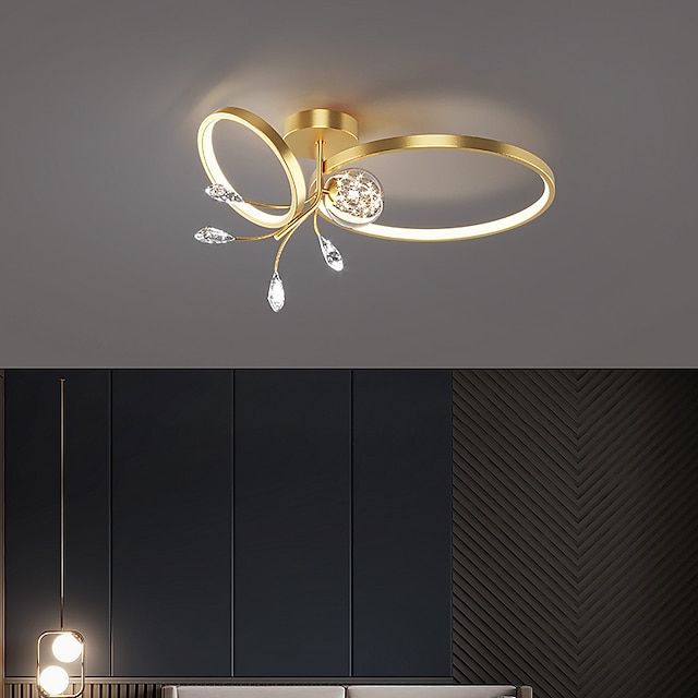  50 cm uniek design verzonken hanglamp&nbsp;licht koper messing led nordic stijl 220-240v
