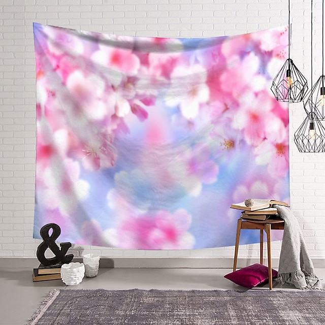 Home & Garden Home Decor | Blossom Wall Tapestry Art Decor Blanket Curtain Hanging Home Bedroom Living Room Decoration Polyester