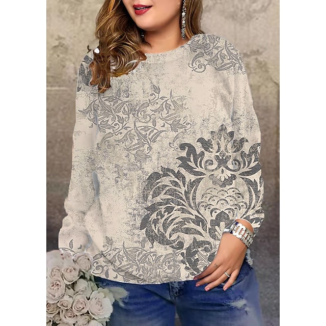 plus size floral moletom com capuz