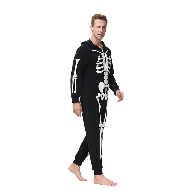 Skeleton / Skull Outfits Kigurumi Pajamas Kid's Adults' Men's Cosplay